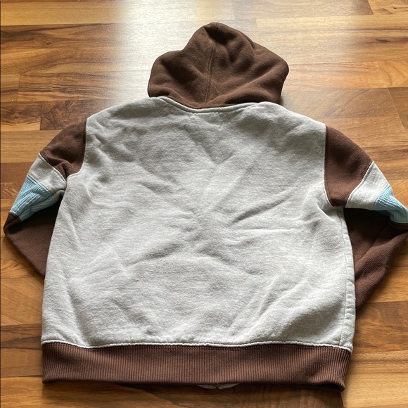 Nike Kids Brown and Gray Jogger Set with Blue Accents - Picture 6 of 8